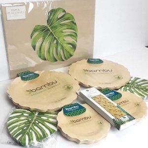 Eco-Friendly Bambu Veneerware Bundle, Set of 16